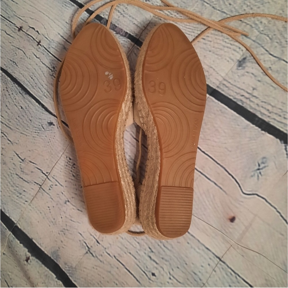 Fabiolas Ankle Tie Espadrilles Sz 39 9 - Picture 7 of 8